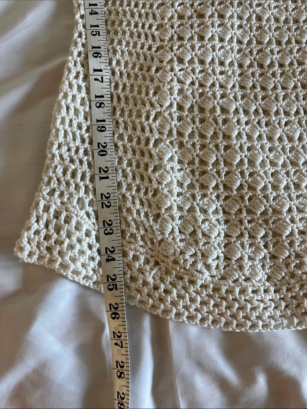 DB Crochet Short Sleeve Top - Cream S - Picture 7 of 8